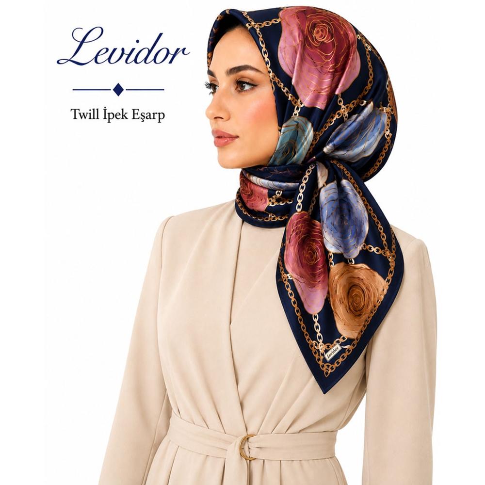 Levidor Twill İpek Eşarp 2251