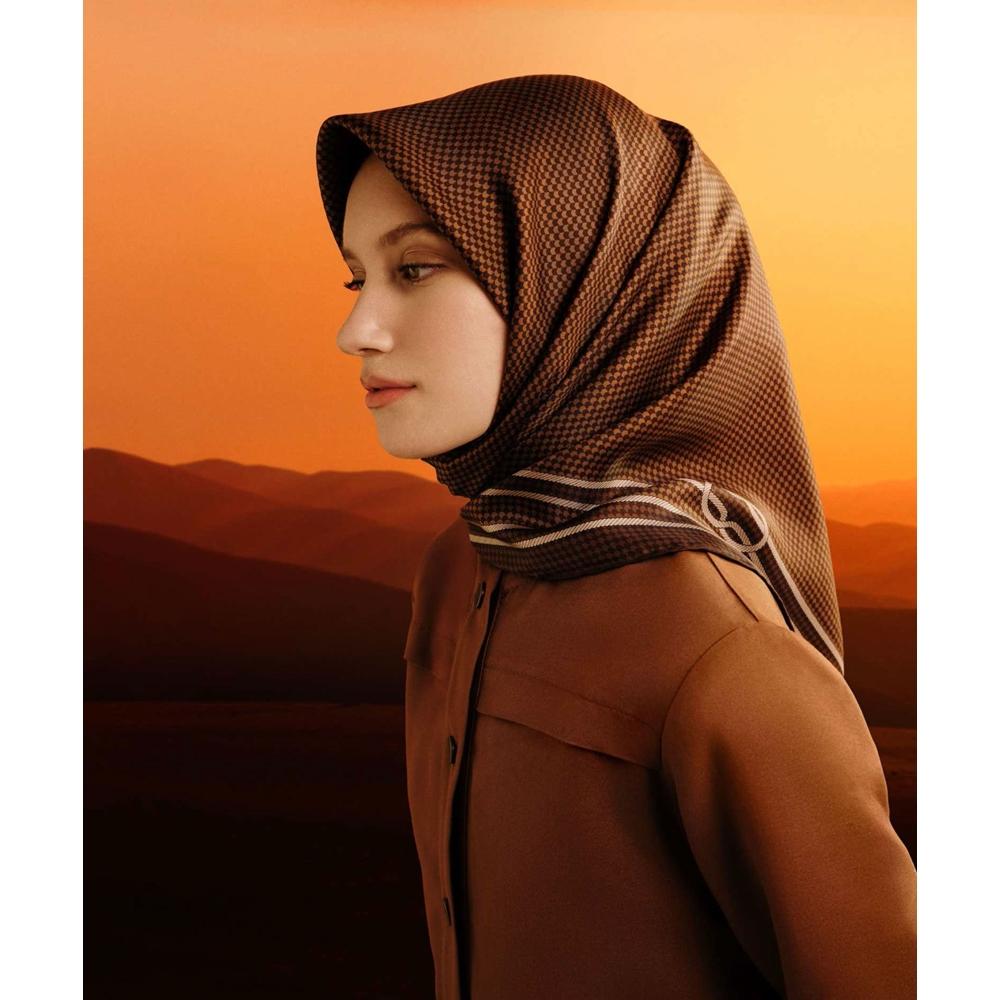 Armine Dj Sura Saf İpek Eşarp - 2025-2026 Sonbahar-Kış 9404D (S)