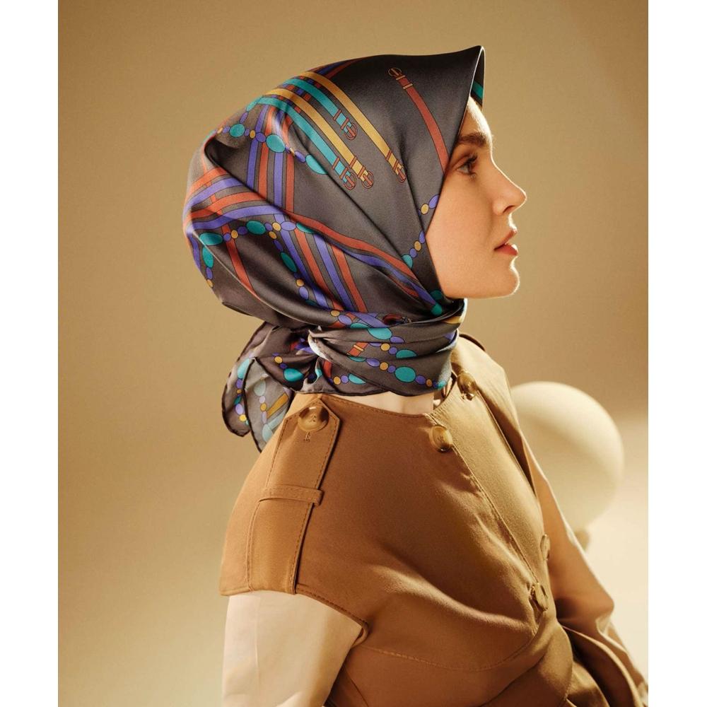 Armine Dj Sura Saf İpek Eşarp - 2025-2026 Sonbahar-Kış 9407D (S)