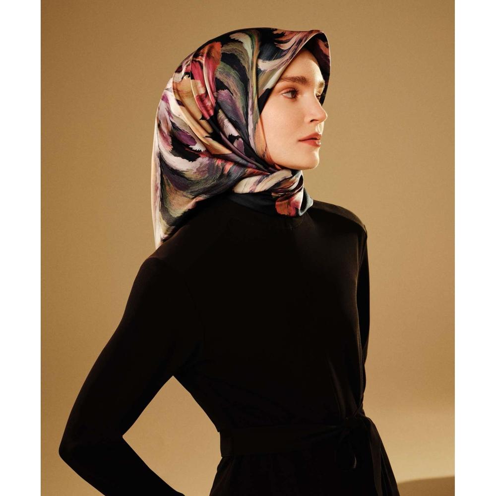 Armine Dj Sura Saf İpek Eşarp - 2025-2026 Sonbahar-Kış 9423D (S)