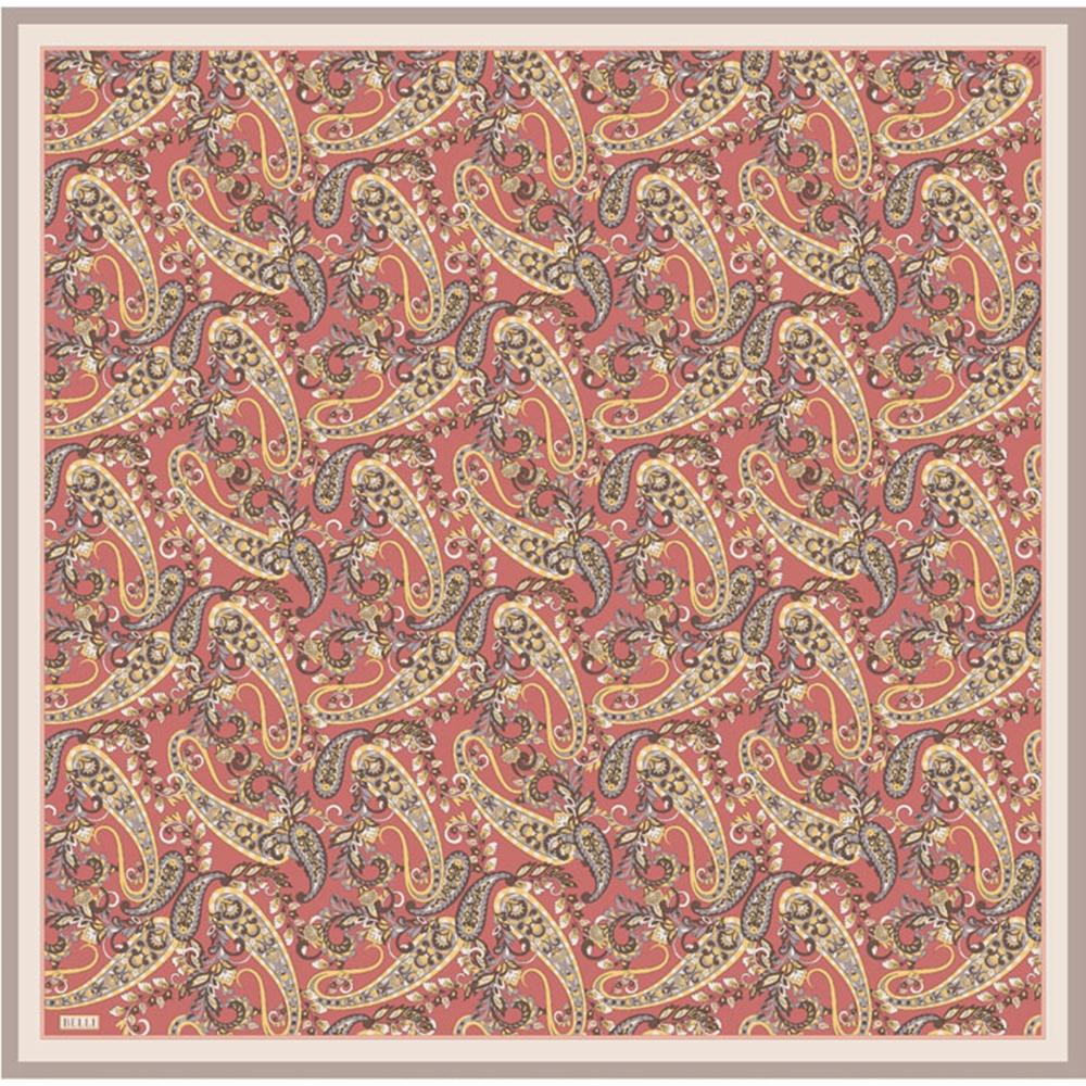Belli Twill Saf İpek Eşarp 2025 Yaz Sezonu 4101D (T) - Renk-35