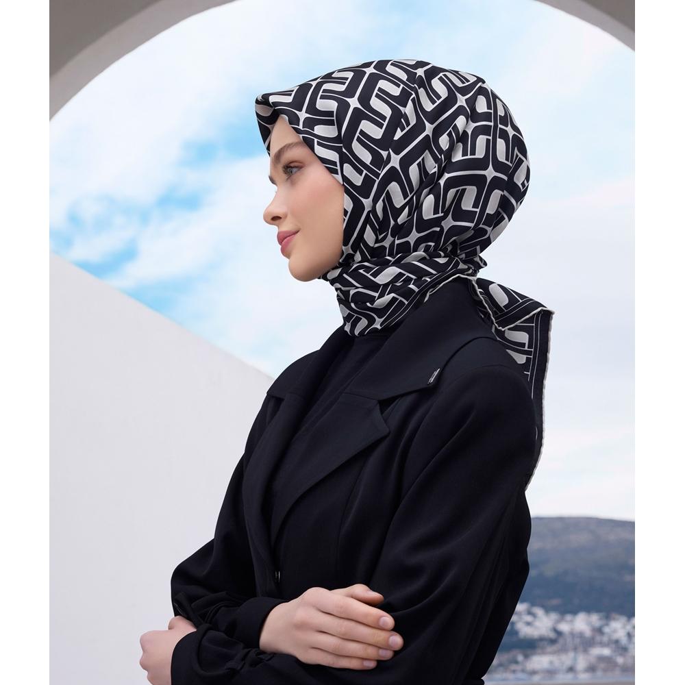 Belli Twill Saf İpek Eşarp 2025 Yaz Sezonu 4118D (T)