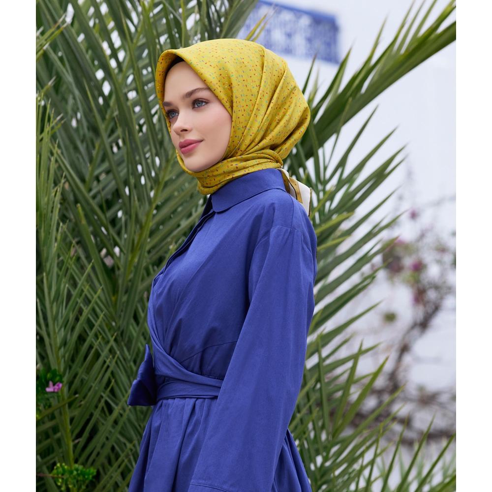 Belli Twill Saf İpek Eşarp 2025 Yaz Sezonu 4128D (T)