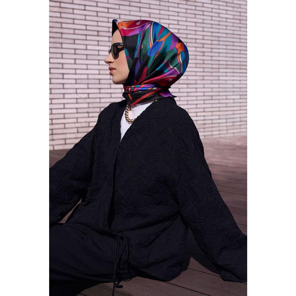 Belli Twill Saf İpek Eşarp - 2026-2027 Sonbahar-Kış 4410D (T)