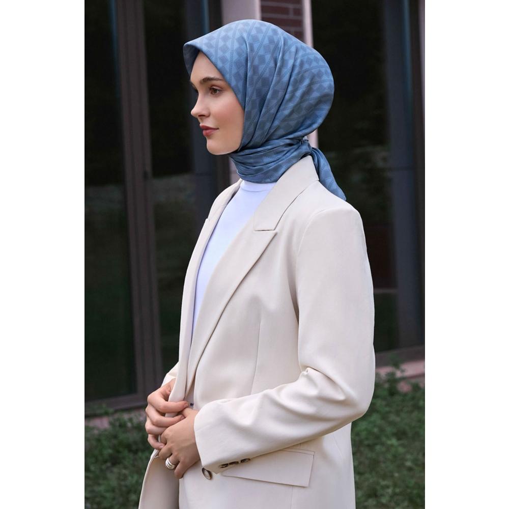 Belli Twill Saf İpek Eşarp - 2026-2027 Sonbahar-Kış 4425D (T)