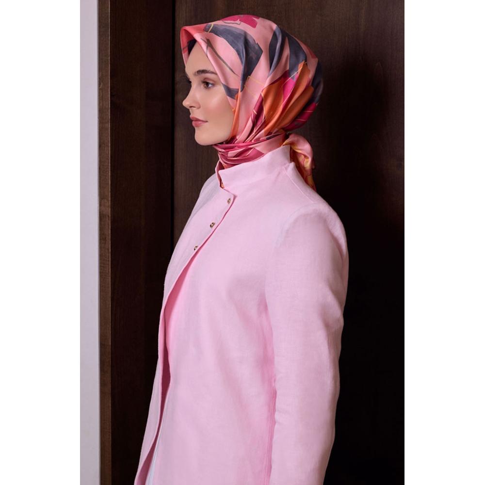 Belli Twill Saf İpek Eşarp - 2026-2027 Sonbahar-Kış 4426D (T)