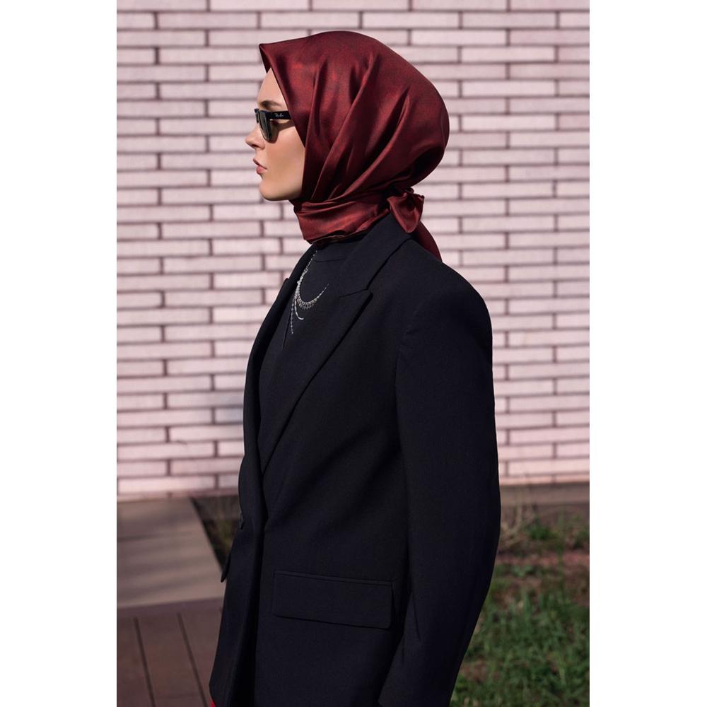 Belli Twill Saf İpek Eşarp - 2026-2027 Sonbahar-Kış 4428D (T)