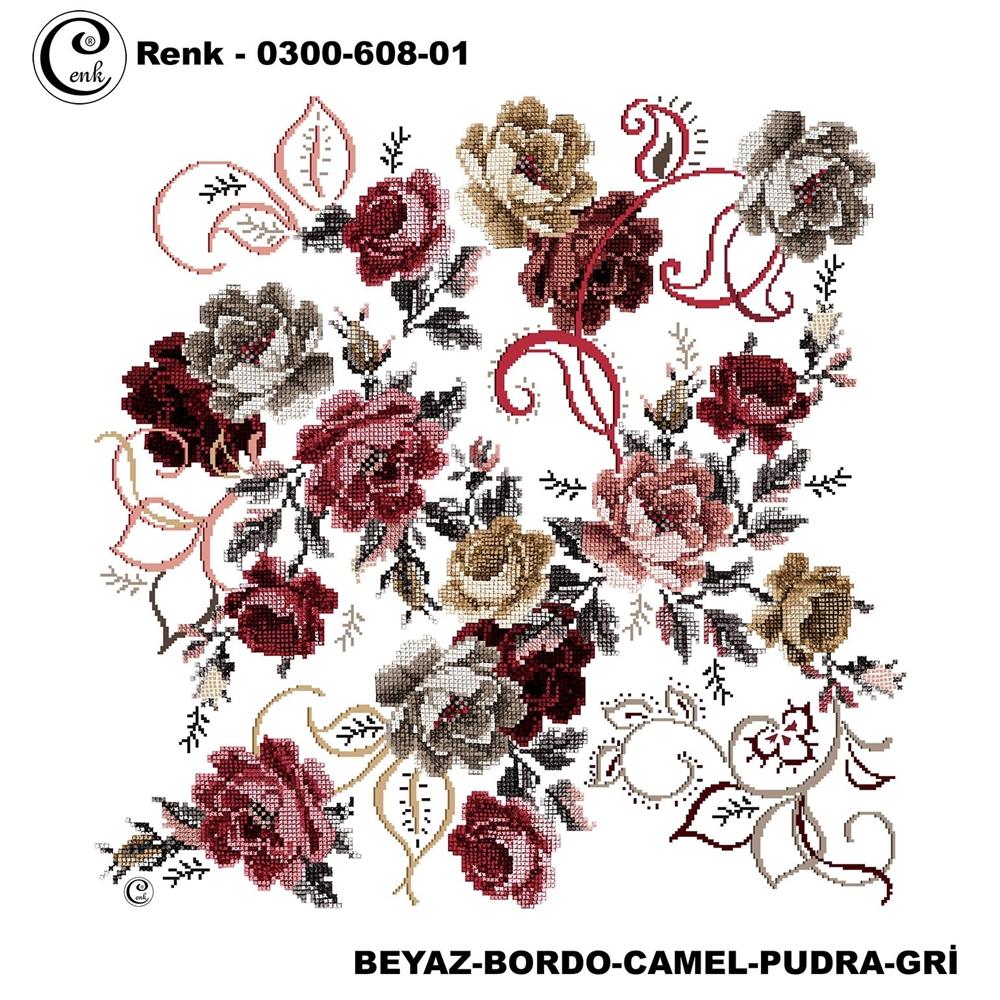 Cenk Desenli Oyalık Yazma - 0300-608 - Renk-19