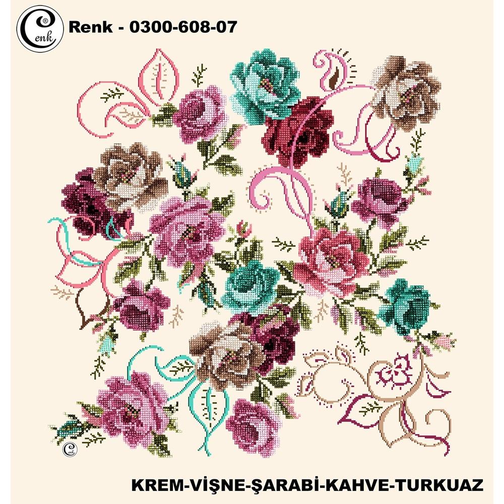 Cenk Desenli Oyalık Yazma - 0300-608 - Renk-35