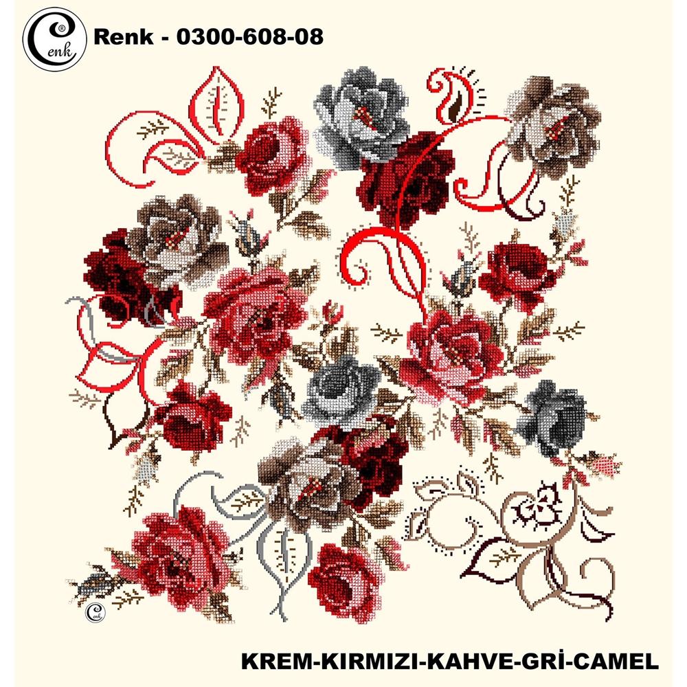 Cenk Desenli Oyalık Yazma - 0300-608 - Renk-26