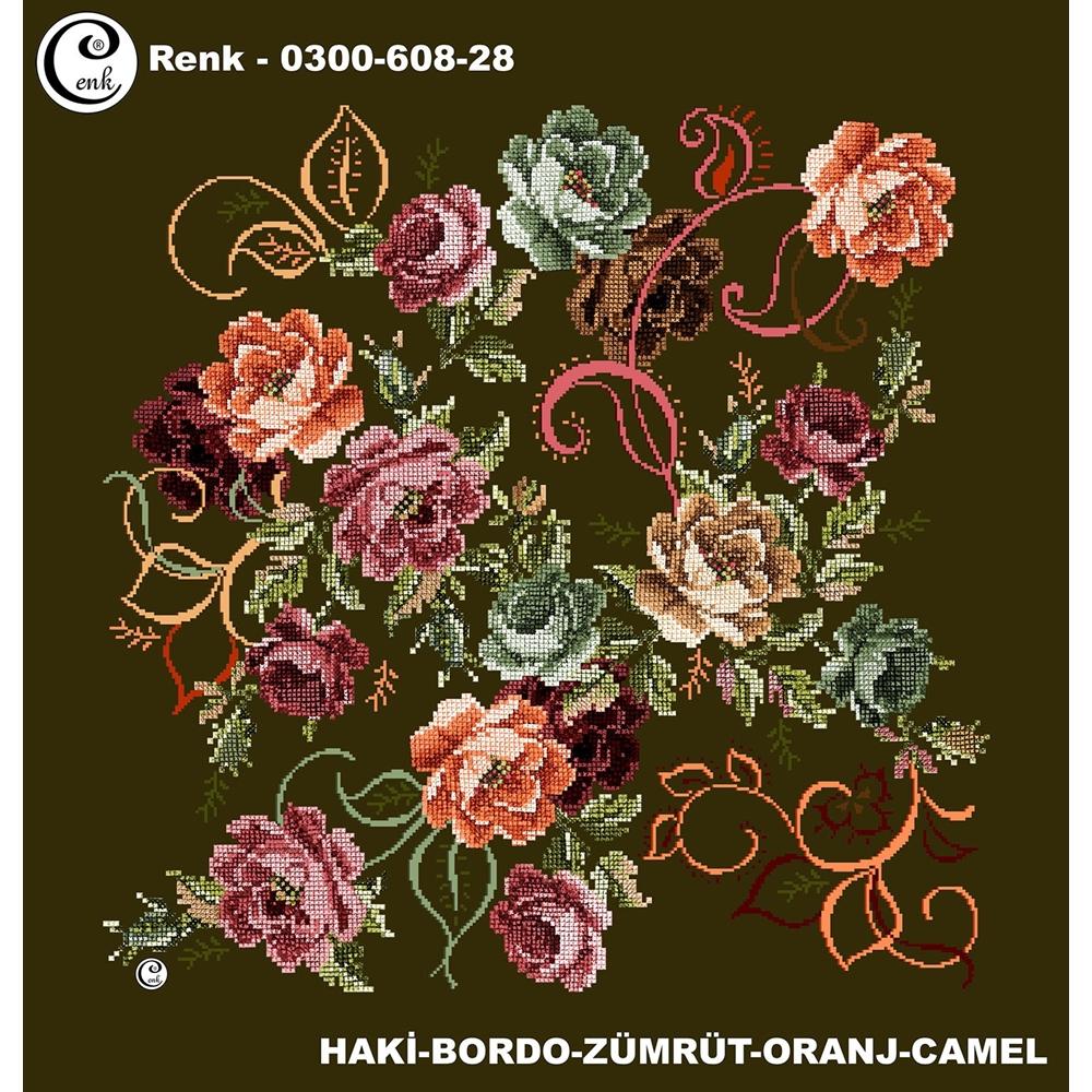 Cenk Desenli Oyalık Yazma - 0300-608 - Renk-18