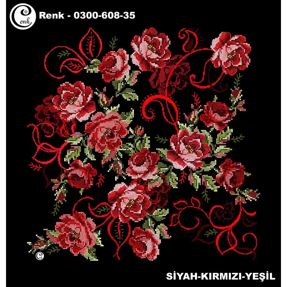 Cenk Desenli Oyalık Yazma - 0300-608 - Renk-23