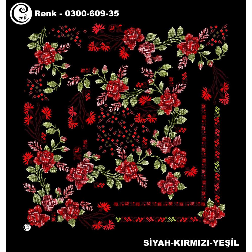 Cenk Desenli Oyalık Yazma - 0300-609 - Renk-13