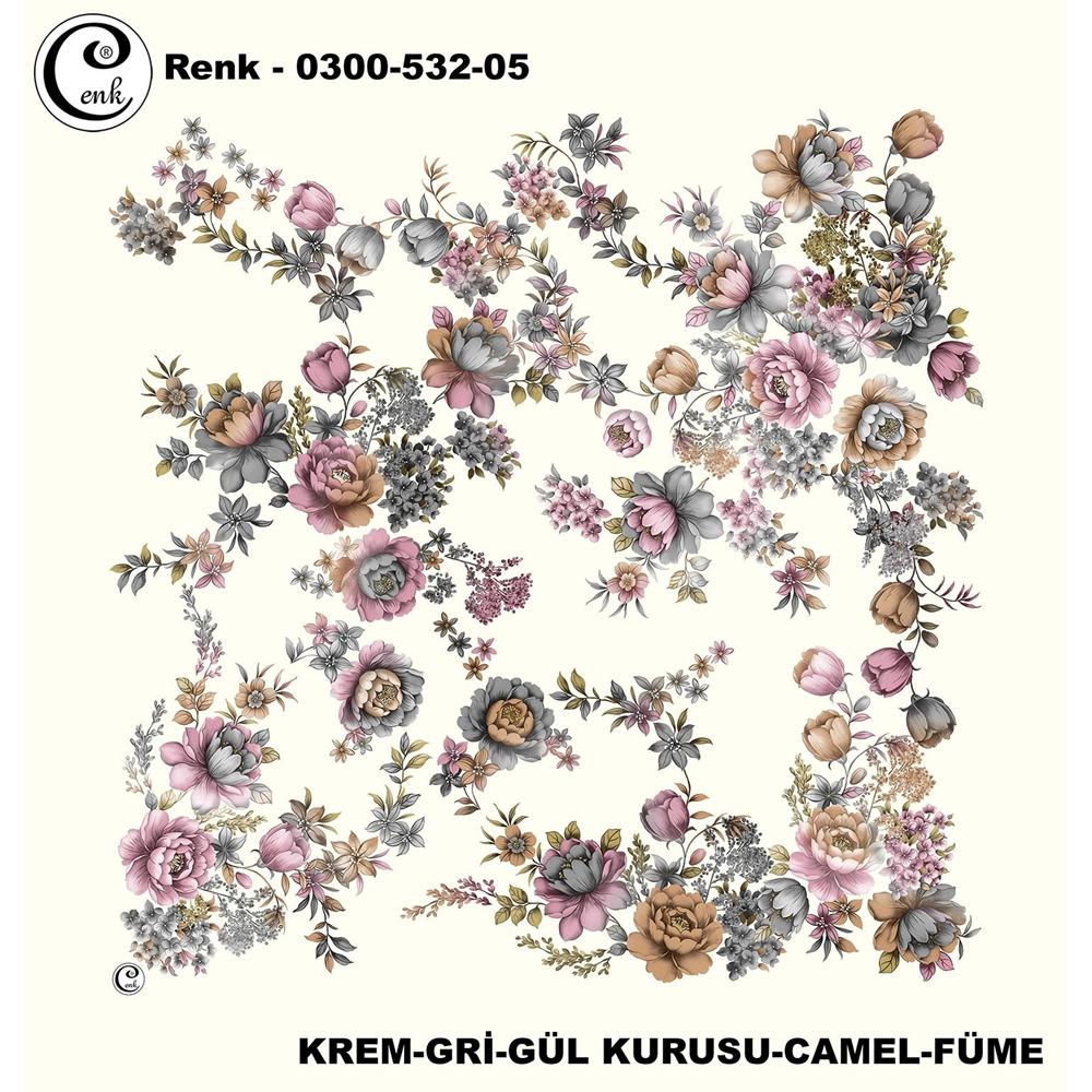 Cenk Desenli Oyalık Yazma - 0300-532 - Renk-22