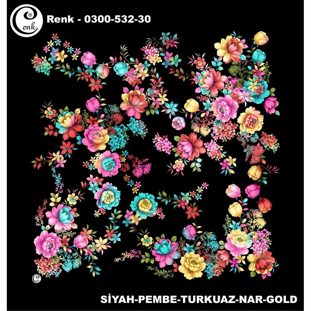 Cenk Desenli Oyalık Yazma - 0300-532 - Renk-23