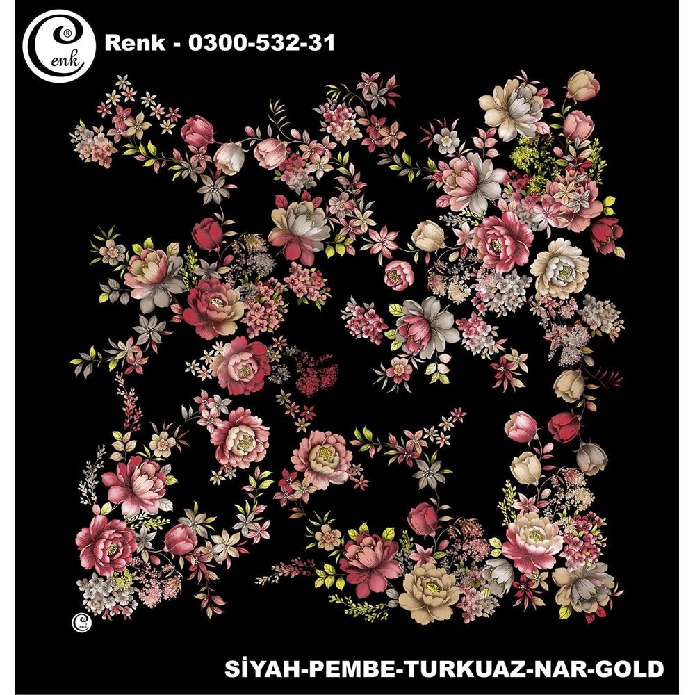 Cenk Desenli Oyalık Yazma - 0300-532 - Renk-06