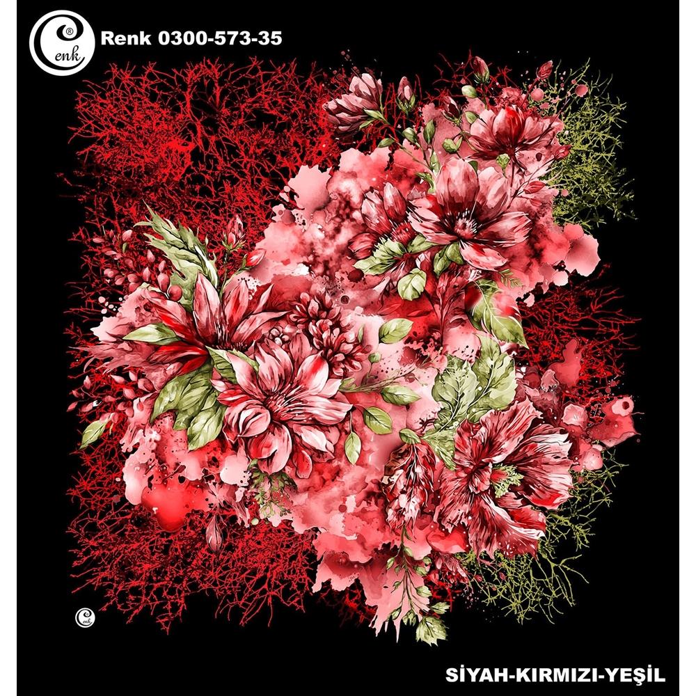 Cenk Desenli Oyalık Yazma - 0300-573 - Renk-34