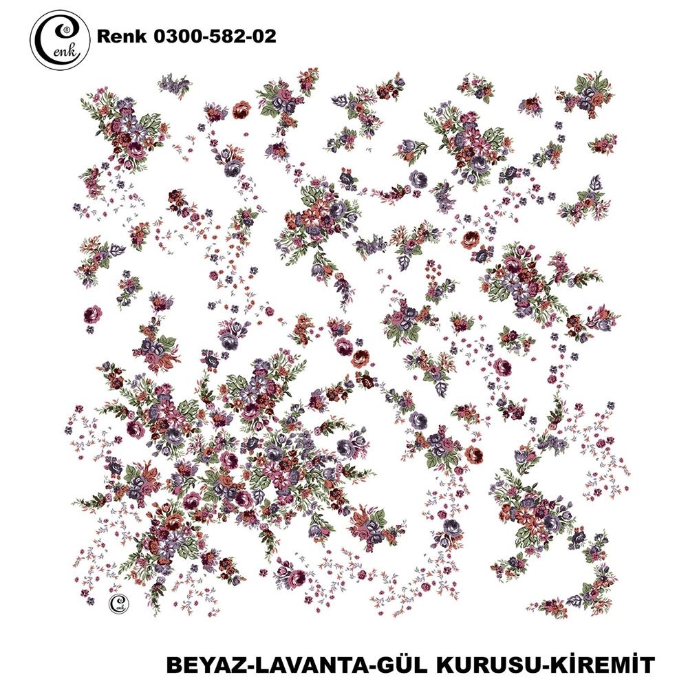 Cenk Desenli Oyalık Yazma - 0300-582