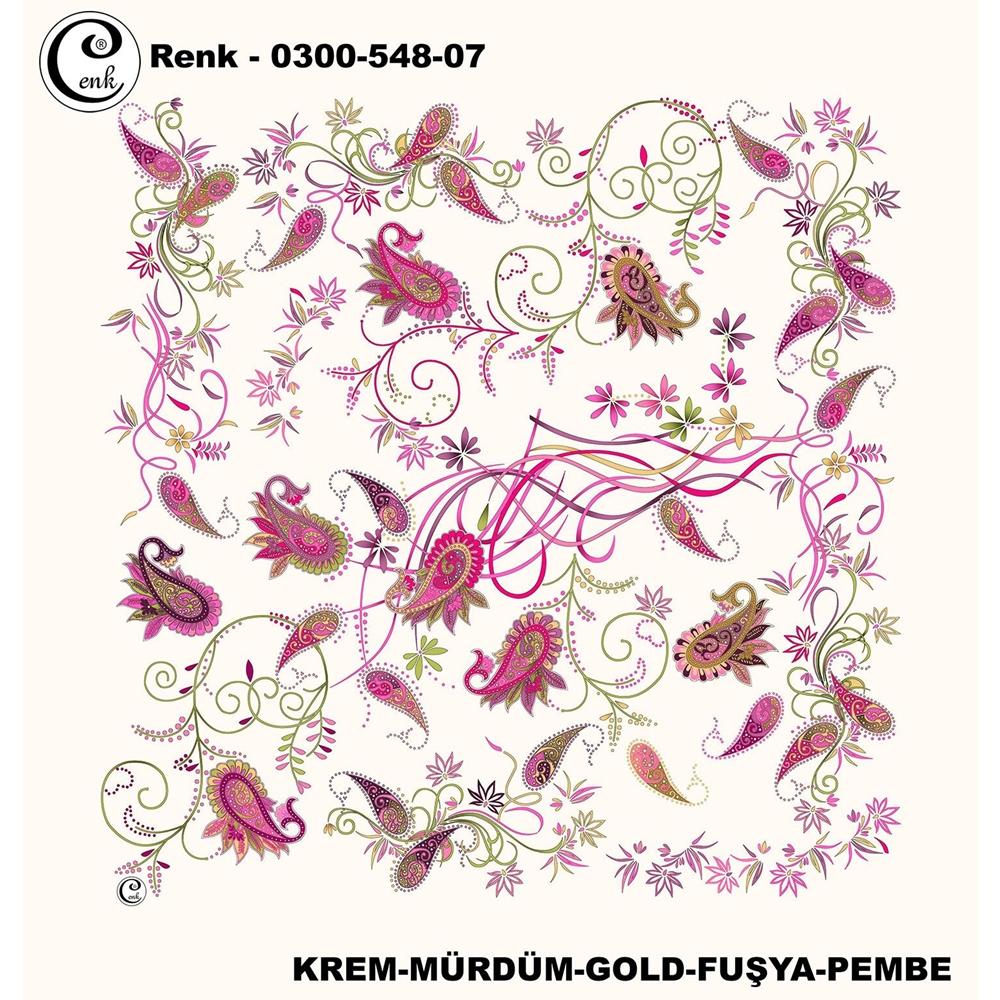 Cenk Desenli Oyalık Yazma - 0300-548 - Renk-06