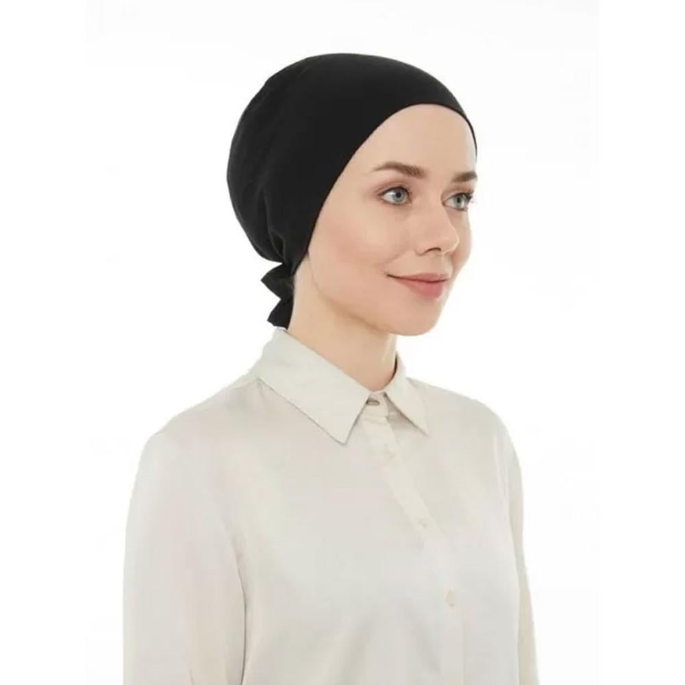 Scarfella İpeksi Penye Kutu Bone - Xl - Siyah
