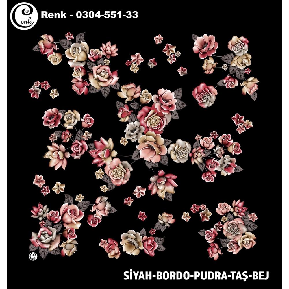 Cenk Desenli Oyalık Yazma - 0300-551
