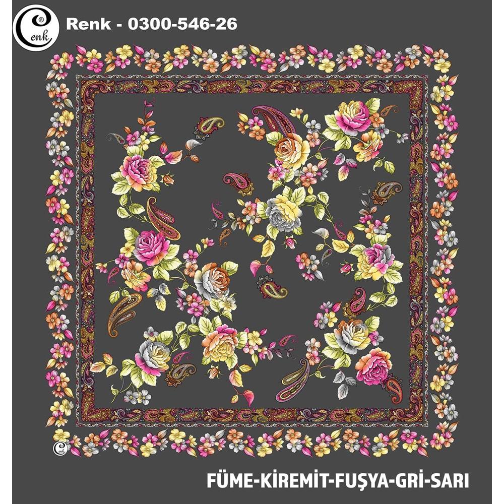 Cenk Desenli Oyalık Yazma - 0300-546 - Renk-11