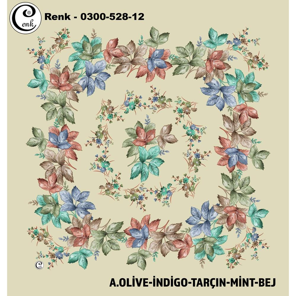 Cenk Desenli Oyalık Yazma - 0300-528 - Renk-04