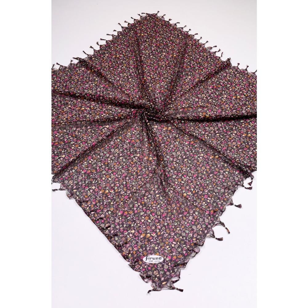 Firuze Star Desenli Boncuklu Tülbent - Desen-47 - Renk-01
