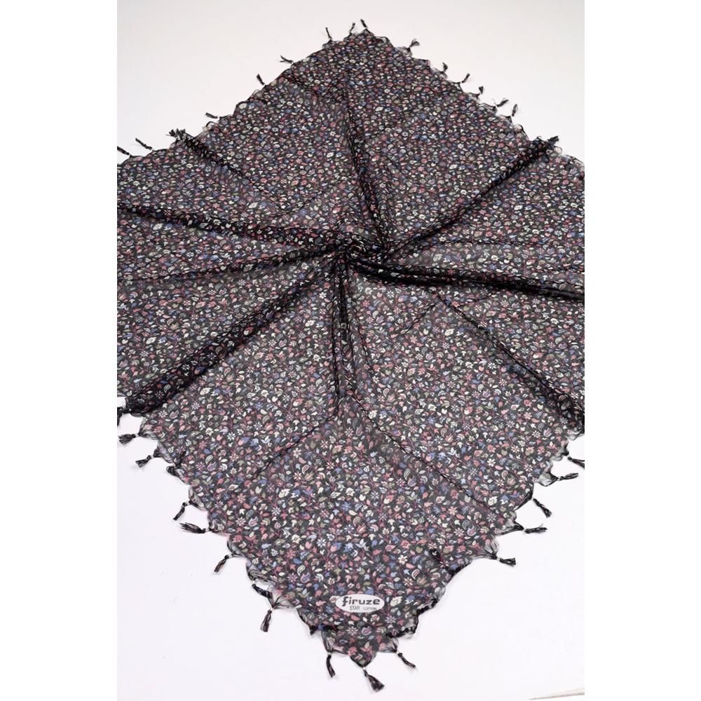 Firuze Star Desenli Boncuklu Tülbent - Desen-47 - Renk-01