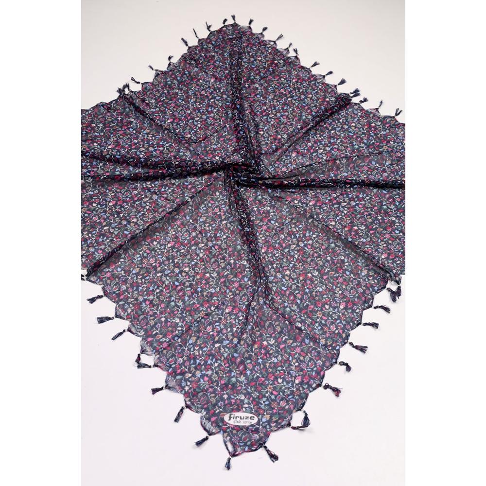 Firuze Star Desenli Boncuklu Tülbent - Desen-47 - Renk-01
