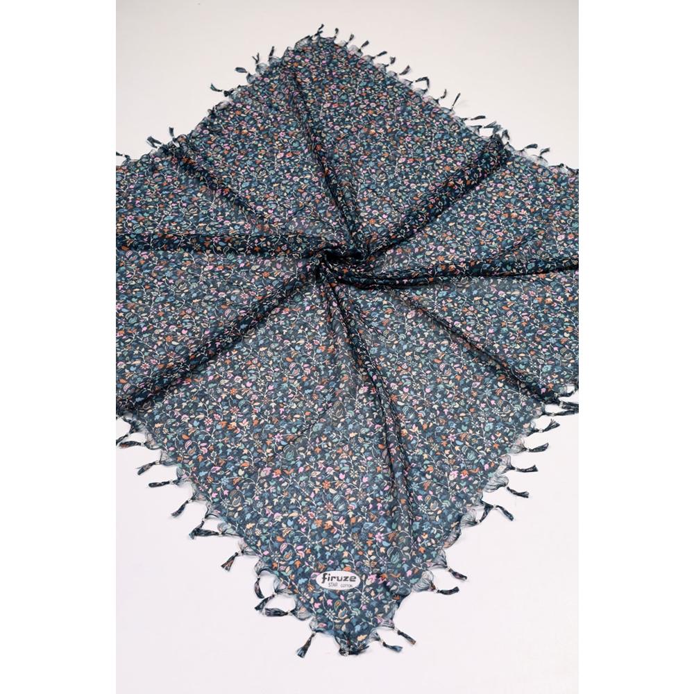 Firuze Star Desenli Boncuklu Tülbent - Desen-47 - Renk-01