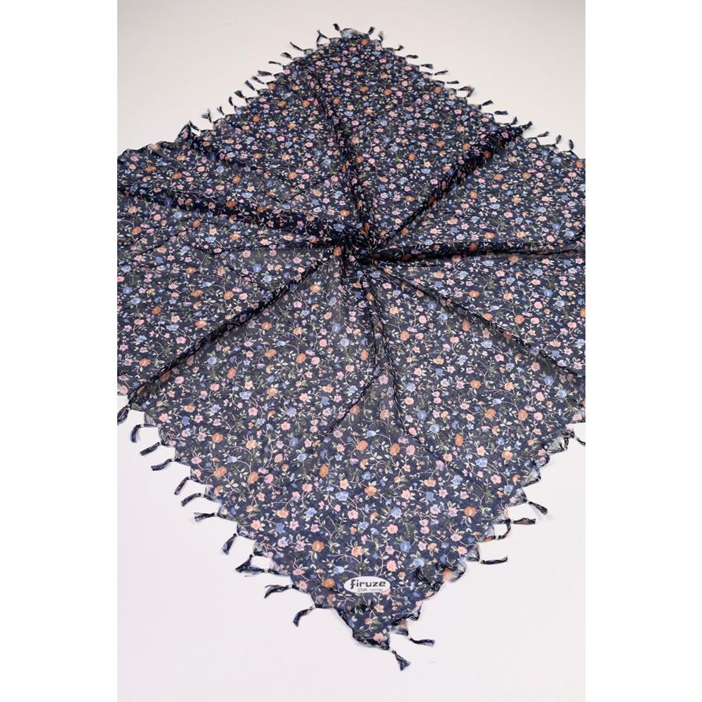Firuze Star Desenli Boncuklu Tülbent - Desen-48 - Renk-01
