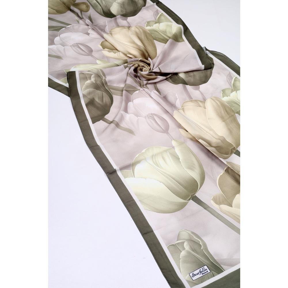 Scarfella Desenli Naturel Şal - Desen-90 - Renk-08
