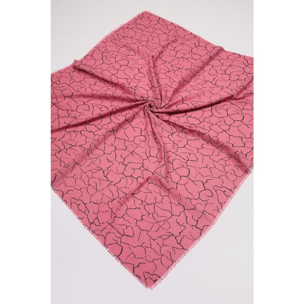 Baysem Desenli Keten Flamlı Eşarp - Desen-07 - Renk-06