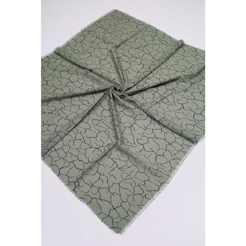 Baysem Desenli Keten Flamlı Eşarp - Desen-07