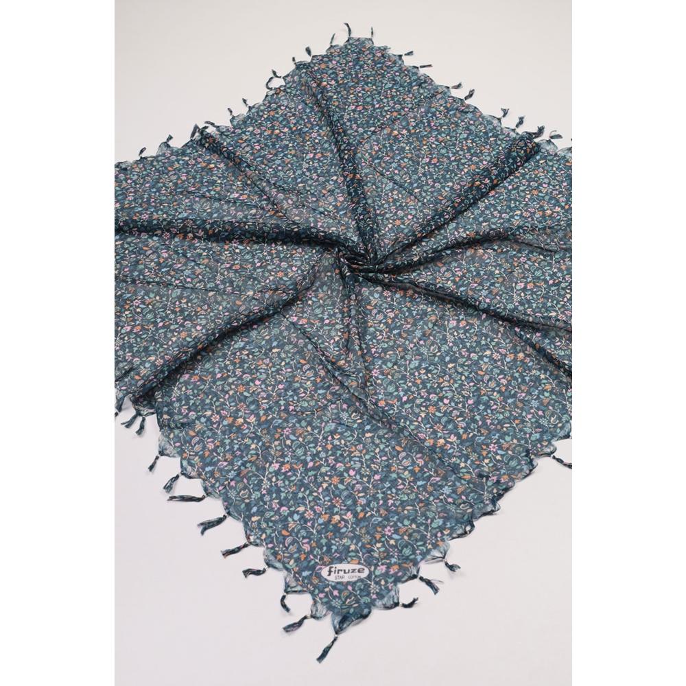 Firuze Star Desenli Boncuklu Tülbent - Desen-50 - Renk-08