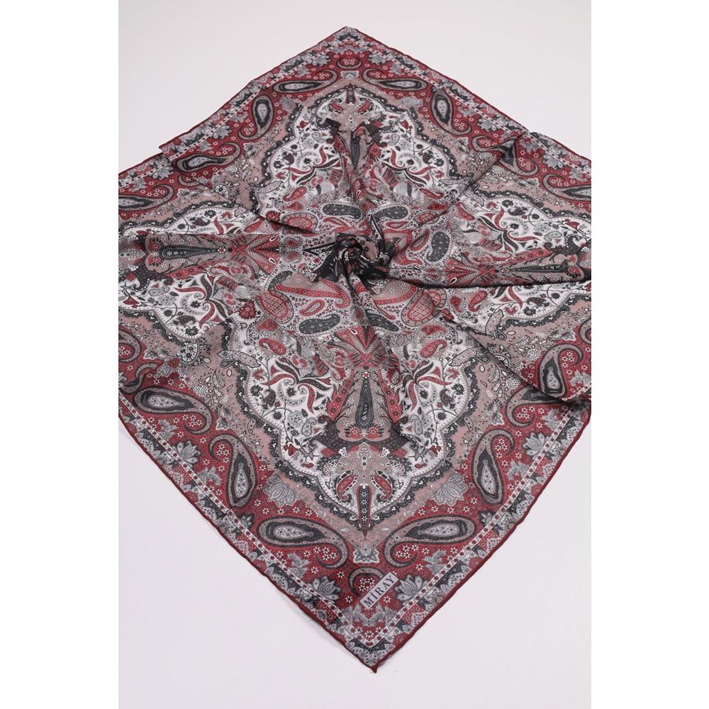 Miray Desenli Krep Eşarp - Desen-02