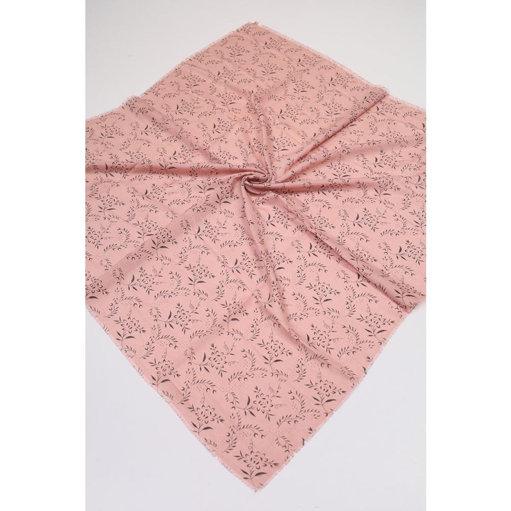 Baysem Desenli Keten Flamlı Eşarp - Desen-08
