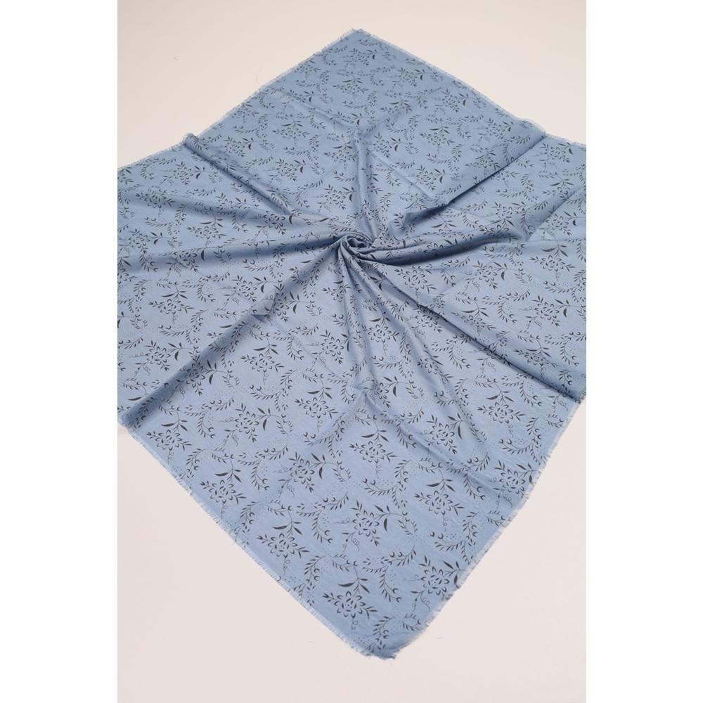 Baysem Desenli Keten Flamlı Eşarp - Desen-08
