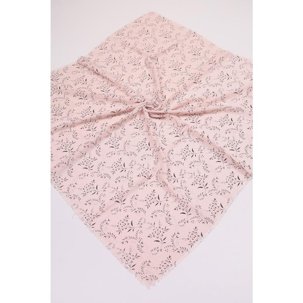 Baysem Desenli Keten Flamlı Eşarp - Desen-08