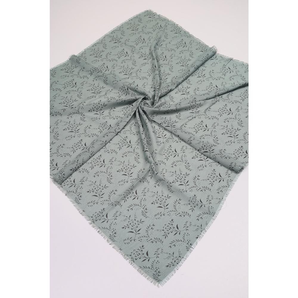 Baysem Desenli Keten Flamlı Eşarp - Desen-08