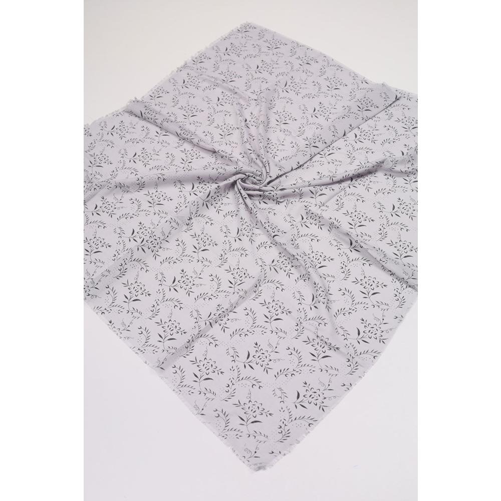 Baysem Desenli Keten Flamlı Eşarp - Desen-08