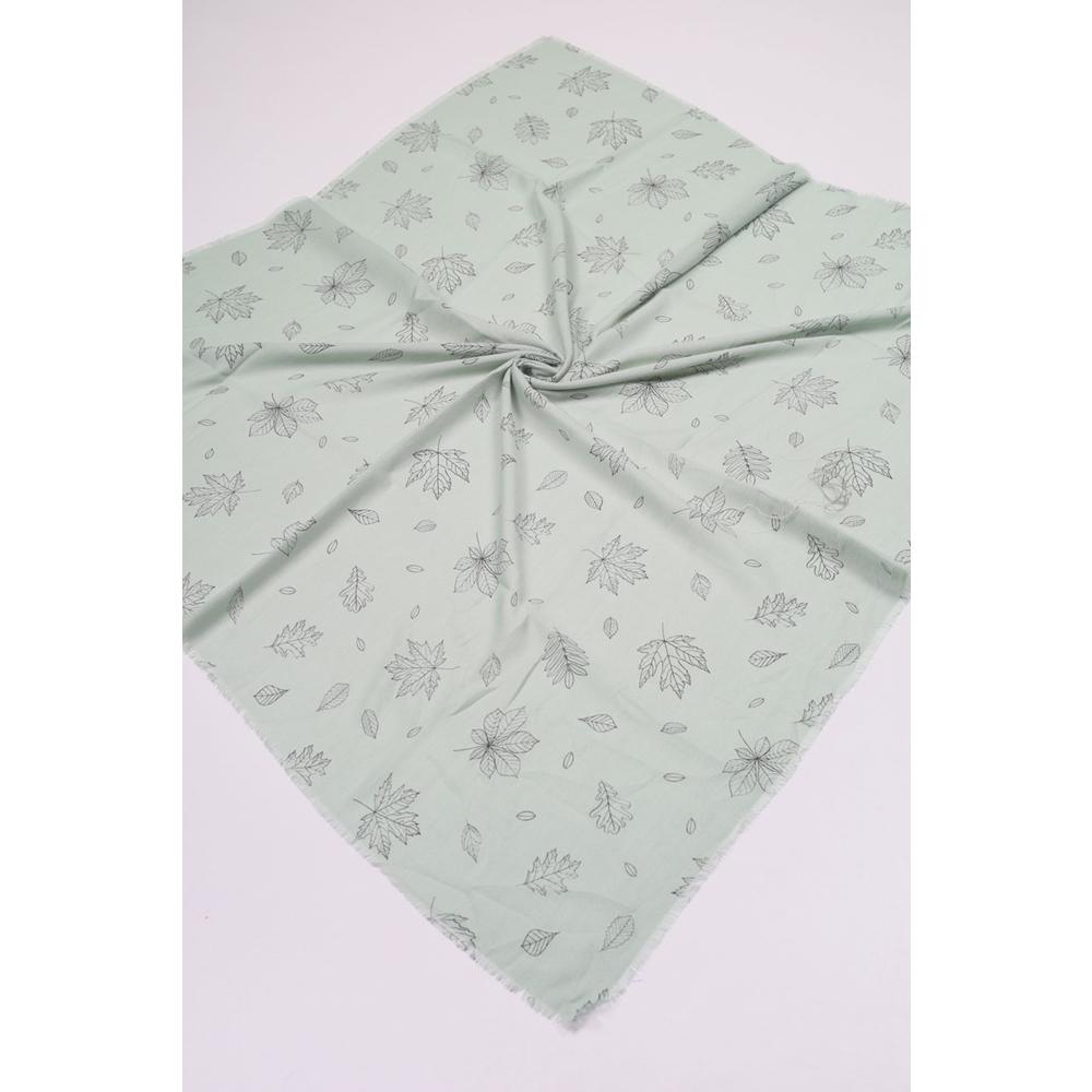 Baysem Desenli Keten Flamlı Eşarp - Desen-10