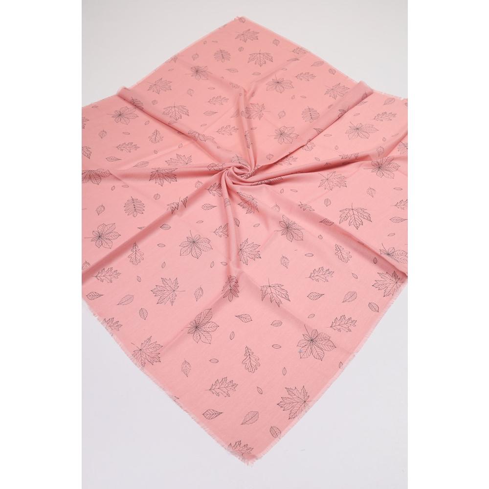 Baysem Desenli Keten Flamlı Eşarp - Desen-10