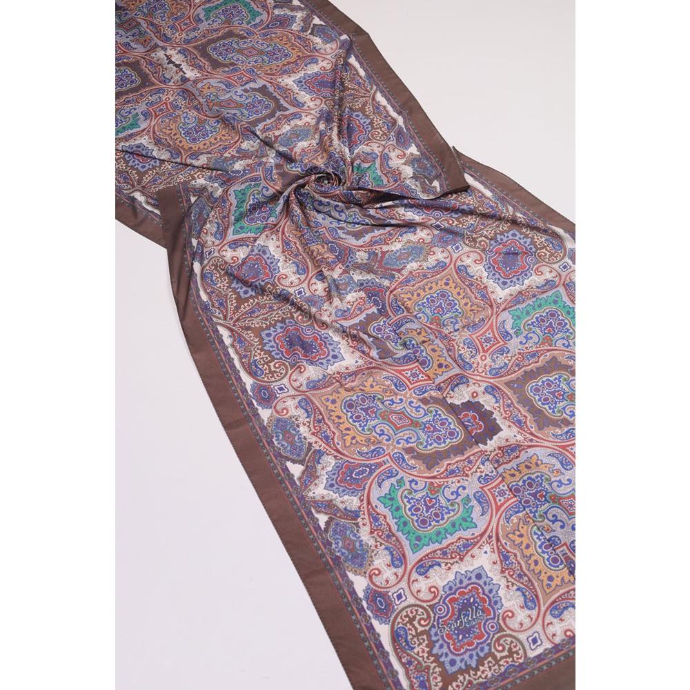 Scarfella Desenli Silk Licra Şal - Desen-09