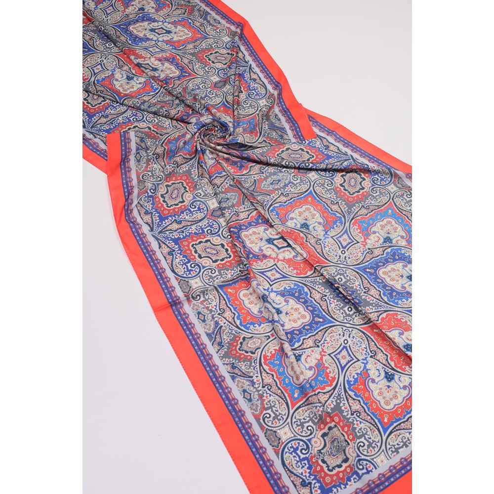 Scarfella Desenli Silk Licra Şal - Desen-09