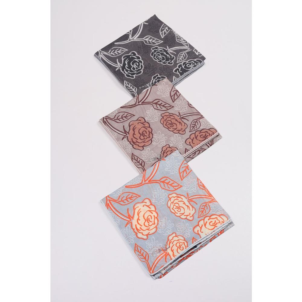 Piramit Desenli Naturel Eşarp - Desen-07