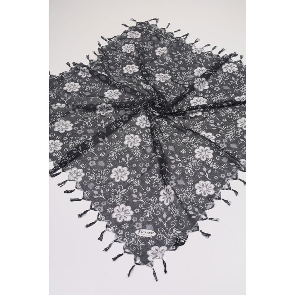Firuze Star Desenli Boncuklu Tülbent - Desen-51 - Renk-13