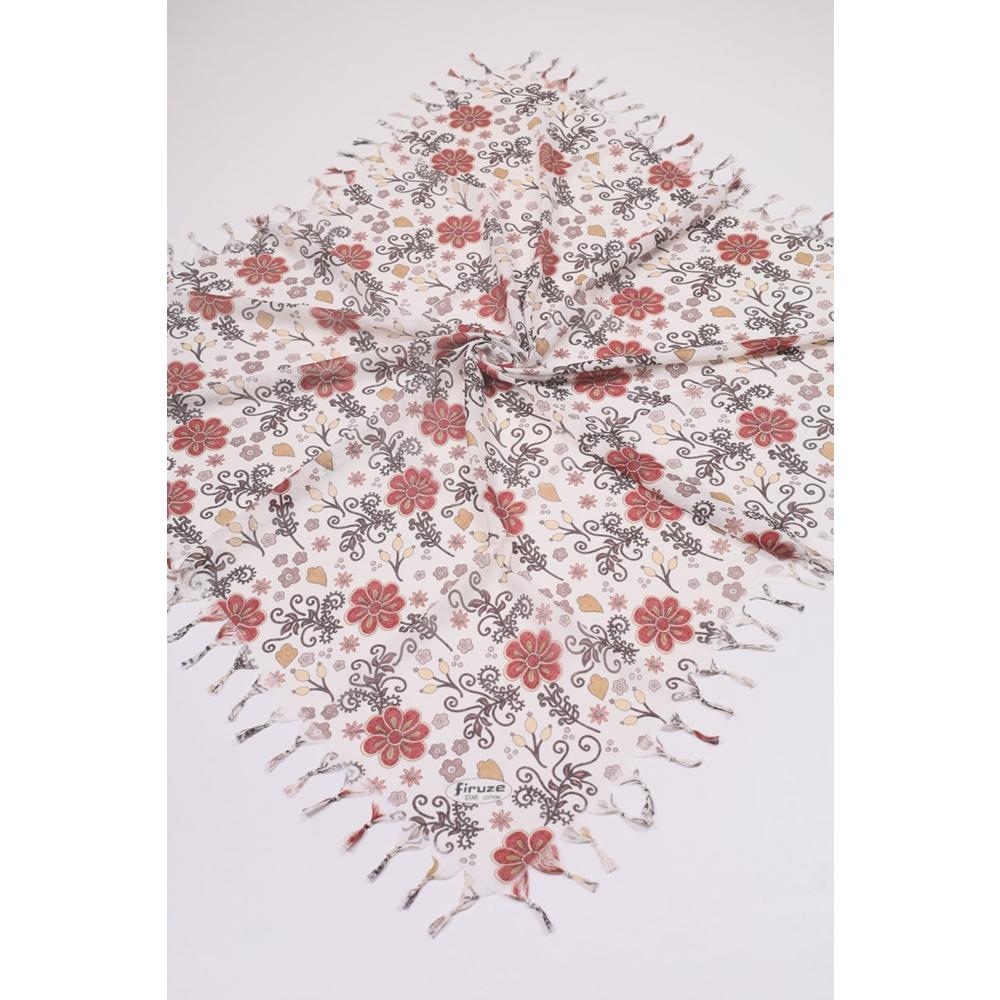 Firuze Star Desenli Boncuklu Tülbent - Desen-51 - Renk-13