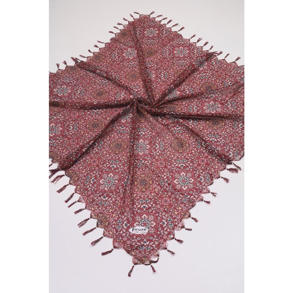 Firuze Star Desenli Boncuklu Tülbent - Desen-52 - Renk-04